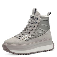 Damen Stiefelette im Metallic-Look