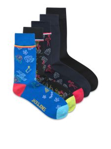 Herren Socken JACNEON TROPICAL im 5er-Pack