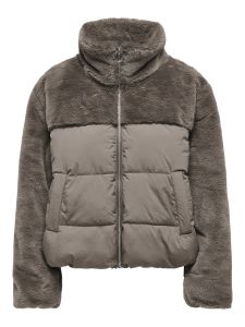 Damen Jacke ONLWANJA FUR PUFFER MIX JACKET