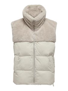 Damen Weste ONLWANJA FUR PUFFER MIX WAISTCOAT CC OTW