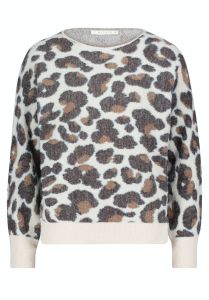 Damen Pullover mit Animal-Print