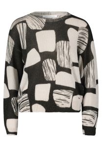 Damen Strickpullover mit grafischem Muster